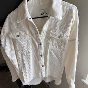 Zara Cropped Corduroy Jacket